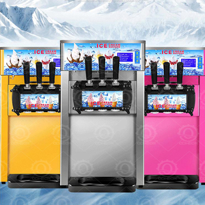 De sự hài lòng đảm bảo máy tính để bàn Máy làm kem thương mại điện năng thấp nhỏ ba màu Máy làm kem - Product Image 6