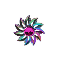 Fidget Spinners en alliage métallique électroplaqué colorés, styles variés, populaires auprès des jeunes, jouets de doigt, vente en gros, marque SD, 7-14 ans