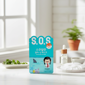 CURE S.O.S Squallan Multi-Shot Herbal Nourishing Moisturizing Firming Skin Troubles Care Sheet Mask Pack Korean Cosmetic - Product Image 3