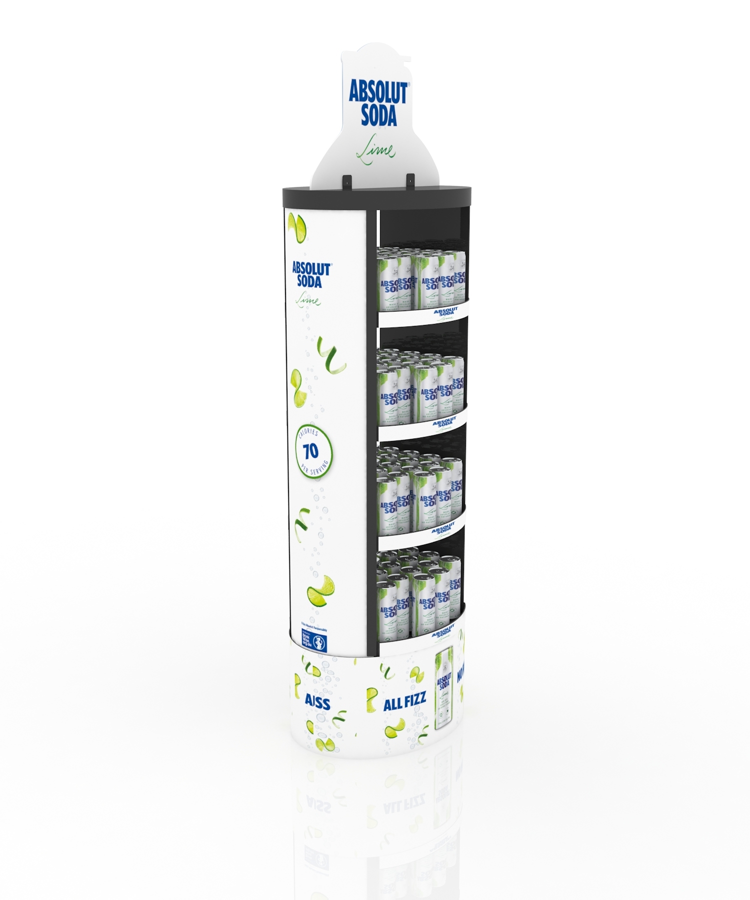 Beverage Display Rack Soda Drink Display Metal Shelf for Supermarket Shopping Mall Retail Shop — view 2