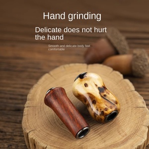 CHILENT moulinet bouton à main poignée en <span class=keywords><strong>bois</strong></span> massif moulinet de pêche poignée bûches naturelles outil de pêche Construction en <span class=keywords><strong>bois</strong></span> naturel outil de pêche - Product Image 5