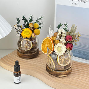 Gran oferta de aceite esencial de aromaterapia sin fuego, flores secas para el hogar, juegos de regalo de fragancia de larga duración hechos a mano para interiores, difusor de caña - Product Image 2