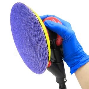 <span class=keywords><strong>Ponceuse</strong></span> à mailles céramiques violette de 5 pouces (<span class=keywords><strong>125</strong></span> mm), avec dos brossé, adaptée au ponçage du <span class=keywords><strong>bois</strong></span>, des murs et des meubles. - Product Image 2