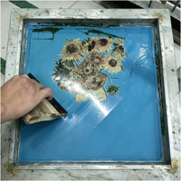 Carrelage mural en céramique imprimé à la main 100x100mm, motif floral moderne et coloré pour crédence de cuisine