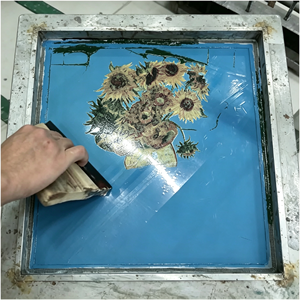 Azulejo de Cerámica con Diseño Floral de 100x100mm, Impreso a Mano, Motivo de Flores Coloridas para Revestimiento de Cocina - Product Image 5