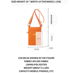 Long Adjustable Straps Women's <strong>Mobile</strong> <strong>Phone</strong> Crossbody <strong>Bag</strong> Nylon Small <strong>Shoulder</strong> <strong>Bag</strong> - Product Image 2