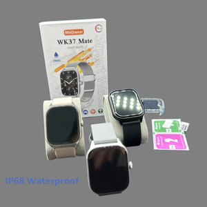 สมาร์ทวอทช์คุณภาพสูง WK37 Mate หน้าจอสัมผัสเต็มรูปแบบ กันน้ำ IP68 ชุดกล่องพร้อมเคสป้องกันและฟิล์มกันรอย PK WK9 Max - Product Image 3