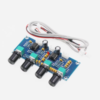 MLK Carte de contrôle de tonalité d'amplificateur numérique XH-A901 Module de réglage des aigus de basse de préampli audio DC