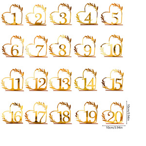 Segnaposto in Acrilico <span class=keywords><strong>per</strong></span> <span class=keywords><strong>Numeri</strong></span> Tavolo Matrimonio, Supporti <span class=keywords><strong>per</strong></span> <span class=keywords><strong>Numeri</strong></span> Tavolo <span class=keywords><strong>per</strong></span> Feste, Banchetti Nuziali, Ristoranti ed Eventi - Product Image 1