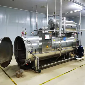 Industriële Voedsel Sterilisator Autoclaaf Retort Machine Voor Glazen Potten Tin Kan Voedsel Verwerking