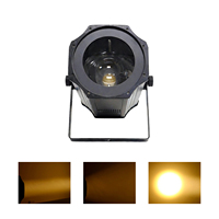 Luz Fresnel con Zoom COB de 200W 6-50 °   Luz de Superficie LED con Zoom Electrónico y Enfoque DMX512, Foco de Estudio para Teatro y Estudio de TV