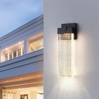 Lampe murale LED moderne en aluminium étanche à bulles de cristal pour cour, balcon, terrasse, villa - Vente en gros pour intérieur