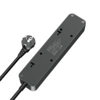 ODM Cable de extensión 4 salidas 700J Enchufe protector contra sobretensiones 6 pies Universal AC Socket EU Power Strip