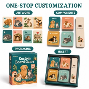 Gioco di Carte Personalizzato per l'Educazione all'Adozione di Animali Domestici, Gioco da Tavolo Educativo, Set di Carte Stampate Multicolore per Rifugi e Scuole - Product Image 4