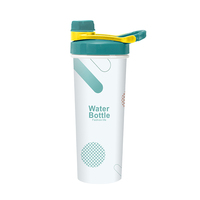 Bouteille d'eau en plastique de qualité alimentaire sans BPA dans le moule d'étiquetage conception personnalisée bouteille d'eau de Sport bouteille de Shaker de protéines