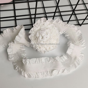 28mm Đôi Ren đàn hồi spandex nylon eo ban nhạc tùy chỉnh Jacquard Logo mở rộng tóc quần áo còng tự làm túi may tùy chỉnh vải - Product Image 2