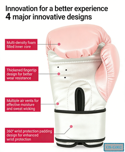 <span class=keywords><strong>Guantes</strong></span> de <span class=keywords><strong>Boxeo</strong></span> para Niñas, 10oz/12oz, Diseño de Dedos Completos, Transpirables, Duraderos, para Sanda - Product Image 4