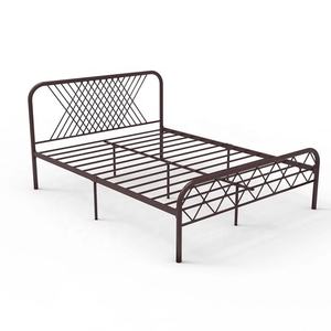 Модная металлическая кровать, мебель из кованого железа, металлическая кровать, дизайн для отеля, спальни, квартиры, лофт - Product Image 2