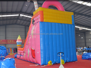 Toboggan aquatique gonflable Candy Land avec piscine hermétique amovible, toboggan double gonflable extérieur <span class=keywords><strong>en</strong></span> PVC de qualité commerciale pour jardin - Product Image 5