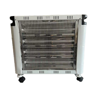 Chauffage infrarouge électrique au quartz 2400W pour l'UE, construction métallique, certifié CE, chauffage rapide, pour maison, bureau, garage