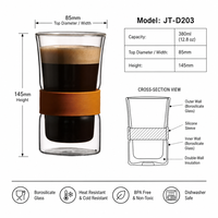 Tasse en verre borosilicate à double paroi, verre à whisky, verre highball, verrerie en cristal, tasse à café, verre à bière de haute qualité, directement des fabricants