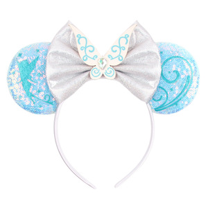 Nuovo cartone animato <span class=keywords><strong>orecchie</strong></span> di <span class=keywords><strong>topo</strong></span> di natale per adulti cerchietto fiocco di neve con paillettes <span class=keywords><strong>orecchie</strong></span> e fiocchi per capelli per festa accessorio per fascia per capelli - Product Image 4