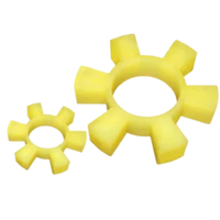 Accouplement à pince haute performance T 50-t 200 en polyuréthane jaune PU avec élément en aluminium de type araignée