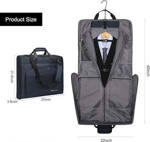Free Sample Travel Garment Bags for Hanging Clothes Waterproof Long Garment Bags for <b>Dresses</b> Suit Travel Bags - Product Image 3