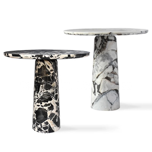 Cá nhân vòng bàn ăn hiện đại đơn giản bằng đá cẩm thạch bàn ăn bàn ăn thủ công - Product Image 1
