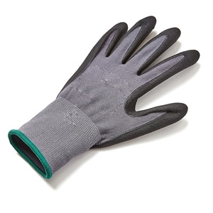 Gants de travail de sécurité en nitrile enduit noir pour la construction, en nylon avec revêtement en mousse de nitrile, vente en gros - Product Image 3
