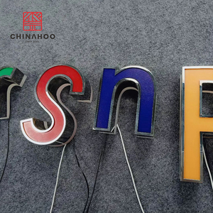 Más 3d signo carta el nombre <span class=keywords><strong>de</strong></span> la tienda <span class=keywords><strong>de</strong></span> diseño <span class=keywords><strong>de</strong></span> logotipo <span class=keywords><strong>de</strong></span> la empresa iluminado café - Product Image 3