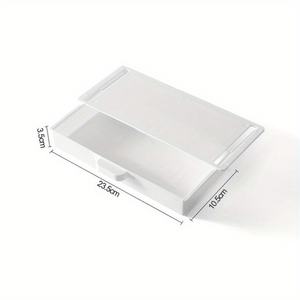 Boîte de rangement dissimulée en gros pour tiroir de bureau, support de table en plastique auto-adhésif, organisateur simple pour articles divers, cosmétiques et papeterie - Product Image 6