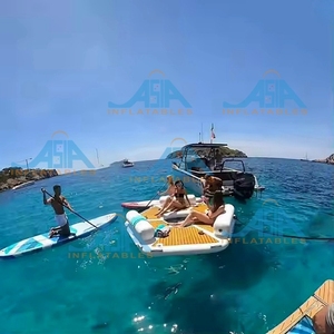 Piattaforma Galleggiante Gonfiabile Drop Stitch per Yacht e Barche - Piattaforma Portatile con Superficie Antiscivolo per Lago, Spiaggia e <span class=keywords><strong>Marina</strong></span> - Product Image 2