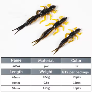 Nuevos Señuelos de Pesca suaves OEM 4cm 5CM 6cm larva libélula insecto imitando cebo <span class=keywords><strong>Ninfa</strong></span> mosca damselfly atrae carpa trucha perca lubina - Product Image 2