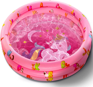<span class=keywords><strong>Piscina</strong></span> inflable con relleno redondo de PVC de 3 anillos inspirada en dinosaurios para uso interior y exterior para nadar con bebés - Product Image 1
