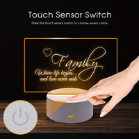 Creative Led Night Light Note Board Message Board Avec Stylo USB Power Decor Night Lamp Message board 3D lights