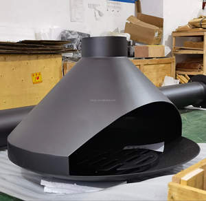 Moderno interno a parete Bio-etanolo camino facile inserto installazione con rivestimento in polvere in metallo Design per alberghi ville - Product Image 6