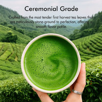 Poudre de Matcha biologique certifiée USDA, qualité cérémonielle, marque privée, 100% naturelle, pure poudre de thé vert