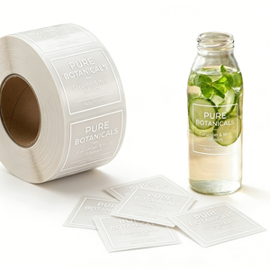 Impression personnalisée d'étiquettes privées pour aliments et boissons, autocollants transparents en PVC, emballage de bouteilles, étiquettes transparentes imperméables - Product Image 2