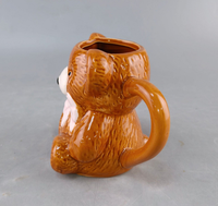 Mug en céramique créatif en forme d'ours en peluche avec poignée, résistant à la chaleur, passe au lave-vaisselle, emballage cadeau, cadeau d'anniversaire pour les couples