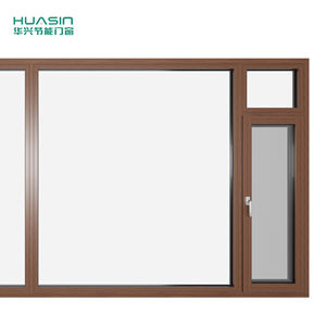 <span class=keywords><strong>Ventana</strong></span> Abatible de Madera Revestida de Aluminio de Lujo con Deslizamiento Suave, Paneles de Vidrio Grandes, Diseño Minimalista, Ahorro de Energía, Uso en Hoteles - Product Image 3