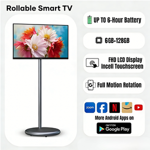 Moniteur portable tactile Android 15 de 21,5 pouces FHD IPS rechargeable avec support rotatif et réglable en hauteur pour jeux, vidéoconférence, 64 Go - Product Image 3