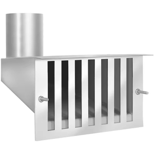 Siphon de sol carré en acier inoxydable 304, type 87, à entrée latérale, pour toiture et piscine - Product Image 6