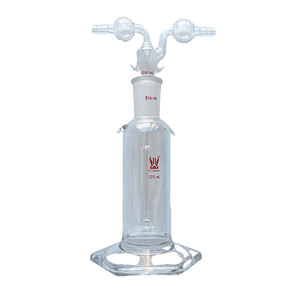 Tùy chỉnh Borosilicate <span class=keywords><strong>Glass</strong></span> gas rửa chai tường dày <span class=keywords><strong>labware</strong></span> cho hóa chất rửa các ứng dụng OEM hỗ trợ - Product Image 1