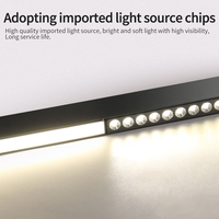 Système d'éclairage sur rail magnétique LED IMENS moderne en aluminium 12W, trois couleurs, pour usage intérieur en hôtel, CRI 90 élevé, dimmable, direct usine