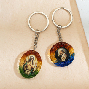 Giveluck Đức Trinh Nữ Maria Công Giáo Pha Lê Keychain Thời Trang Và Tùy Chỉnh Cho Tôn Giáo Trang Trí - Product Image 3