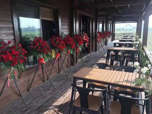 Moderne Metalen Buitenmeubelen Tuin <span class=keywords><strong>Vintage</strong></span> <span class=keywords><strong>Patio</strong></span> Sets Metalen Bistro Tuintafel En Stoelen Smeedijzeren Tianjin 50 Stuks - Product Image 6