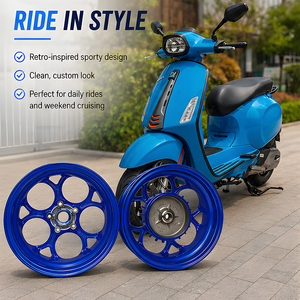 ล้อแม็กซ์หน้าหลังสำหรับ Spring <span class=keywords><strong>Primavera</strong></span> Sprint <span class=keywords><strong>125</strong></span> 150 LX <span class=keywords><strong>I</strong></span>-<span class=keywords><strong>Get</strong></span> LXV อะไหล่ใหม่ สีฟ้า - Product Image 2