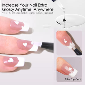 RSネイルファクトリー卸売ジェルポリッシュペントップコートネイルアートペインティング不要ベースジェルトップコート3In1ソークオフワンステップジェル - Product Image 3