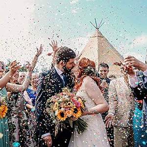 Decorazione della festa nuziale di compleanno artigianato coriandoli biodegradabili colorati - Product Image 6